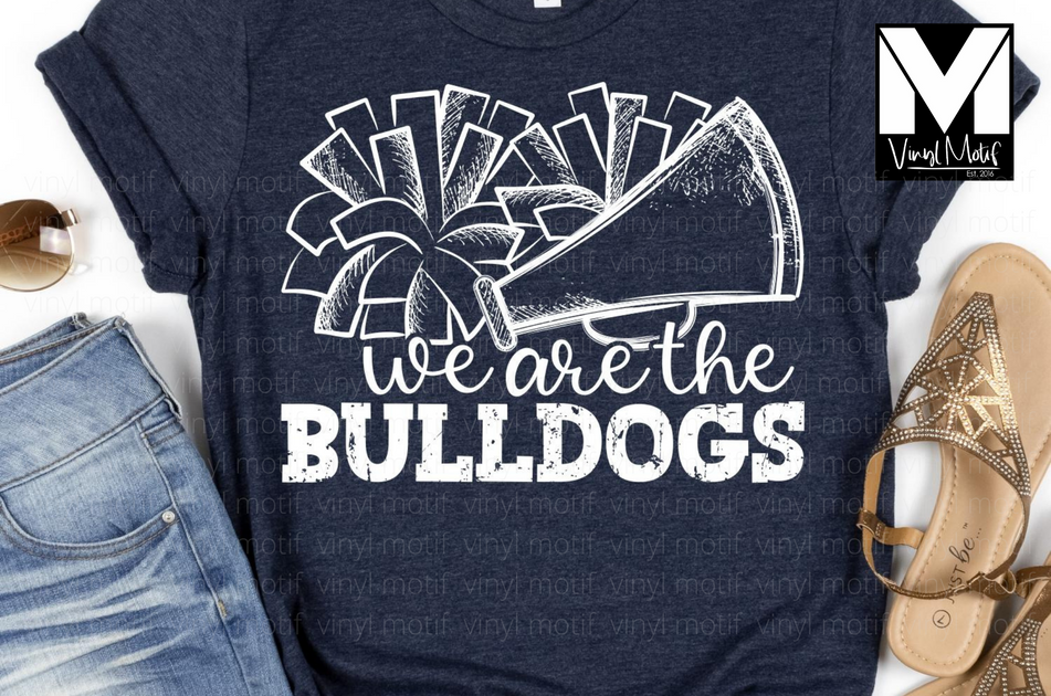 LAWRENCE CO. BULLDOGS DISTRESSED LOGO CREW + TEE – Vinyl