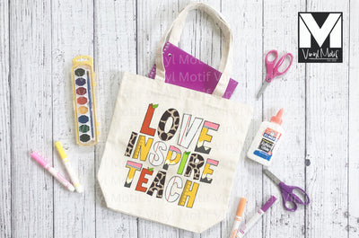Love Inspire Teach Tote Bag