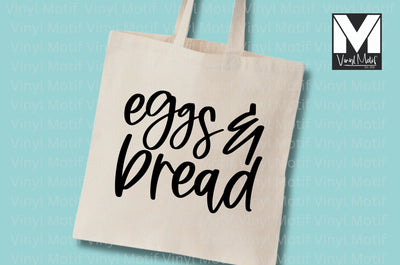 Eggs and Bread Grocery Tote