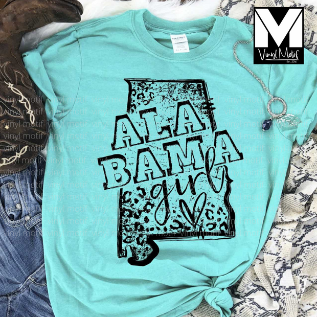 Alabama Girl- WHITE print