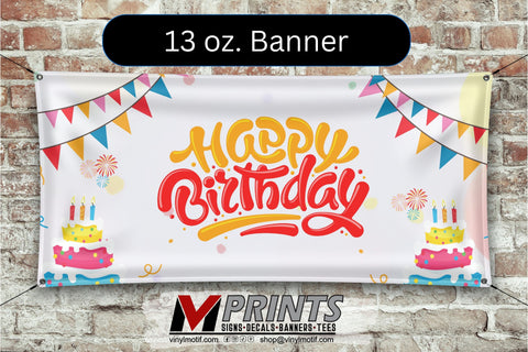 Balloon Birthday Banner (Single-Sided)