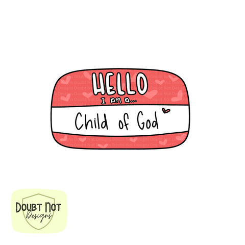 Child of God Nametag