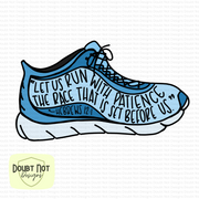 Run With Patience Sticker