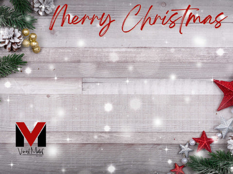 Christmas Wood Banner Photo Backdrop