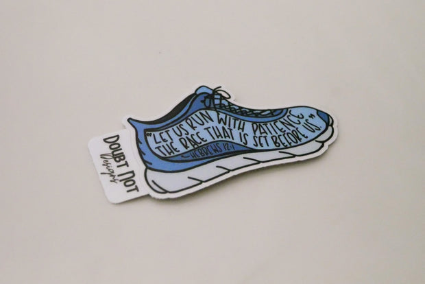 Run With Patience Sticker