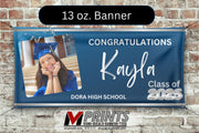 Photo Graduation Banner (Single-Sided)