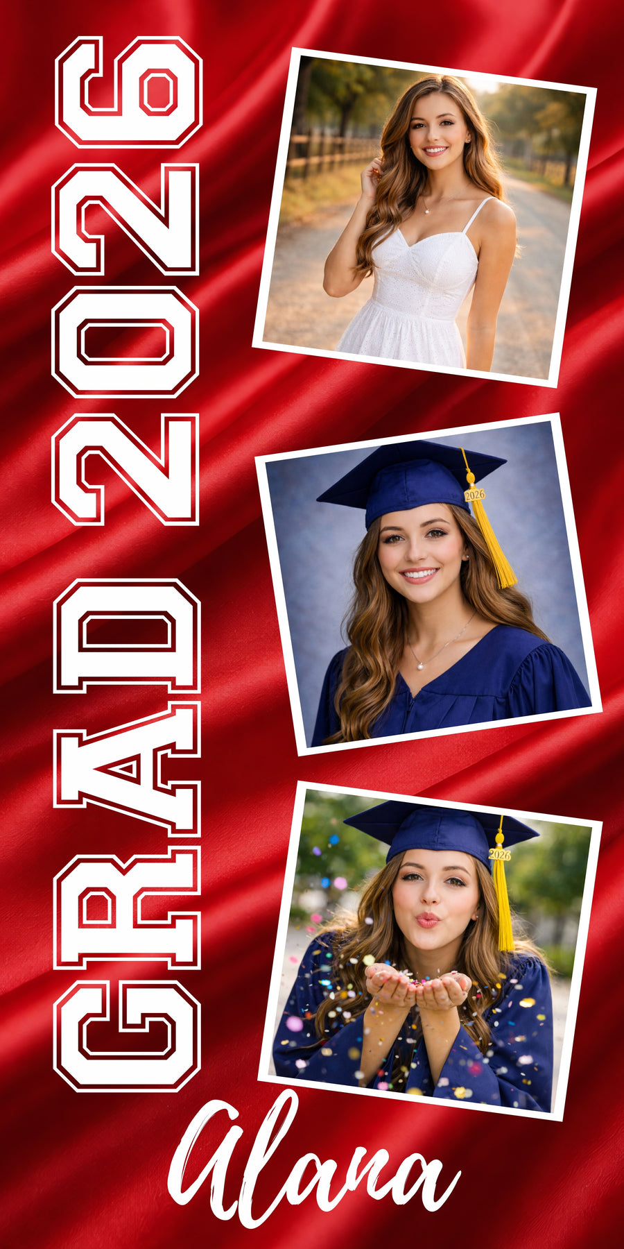 Vertical Photo Graduation Banner (Single-Sided) – Vinyl Motif, LLC