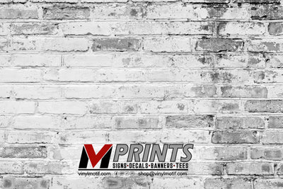 Black and White Brick Photo Backdrop