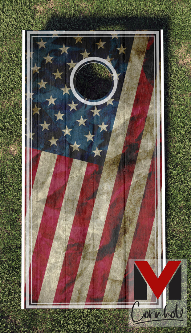 Stars & Stripes Mini Skinny Dipped Cornhole Boards