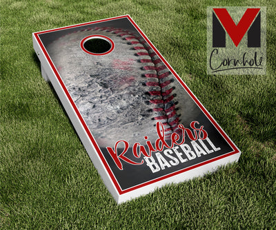 Baseball Cornhole Board Skin