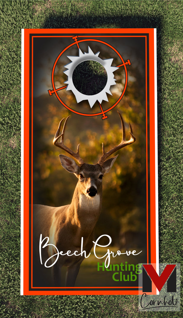 Deer Cornhole Board Skin