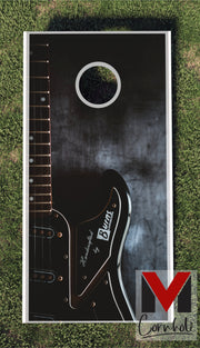 Electric Guitar Cornhole Board Skin