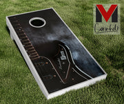 Electric Guitar Cornhole Board Skin