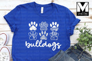 Bulldog Paw Prints