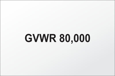 GVWR Decals (Set of 2)