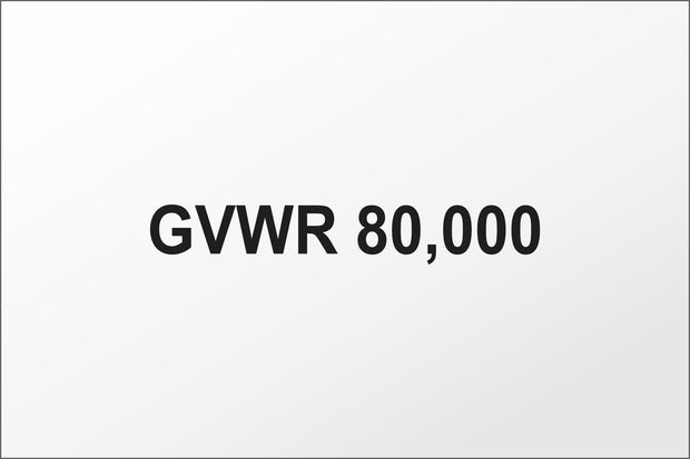 GVWR Decals (Set of 2)