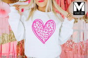 Pink Heart Leopard