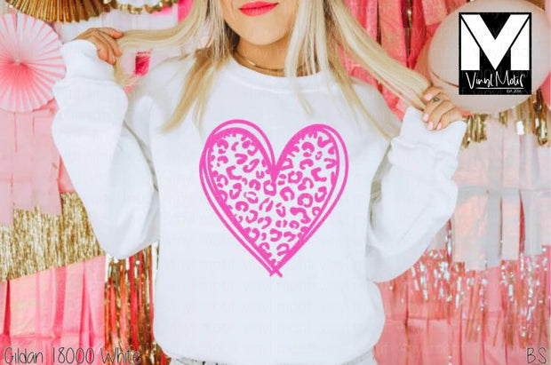 Pink Heart Leopard