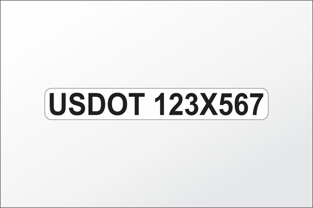 USDOT Number Magnets (Set of 2)