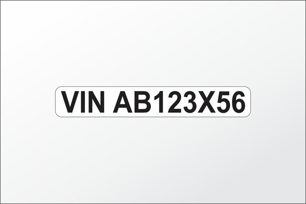VIN Number Magnets (Set of 2)